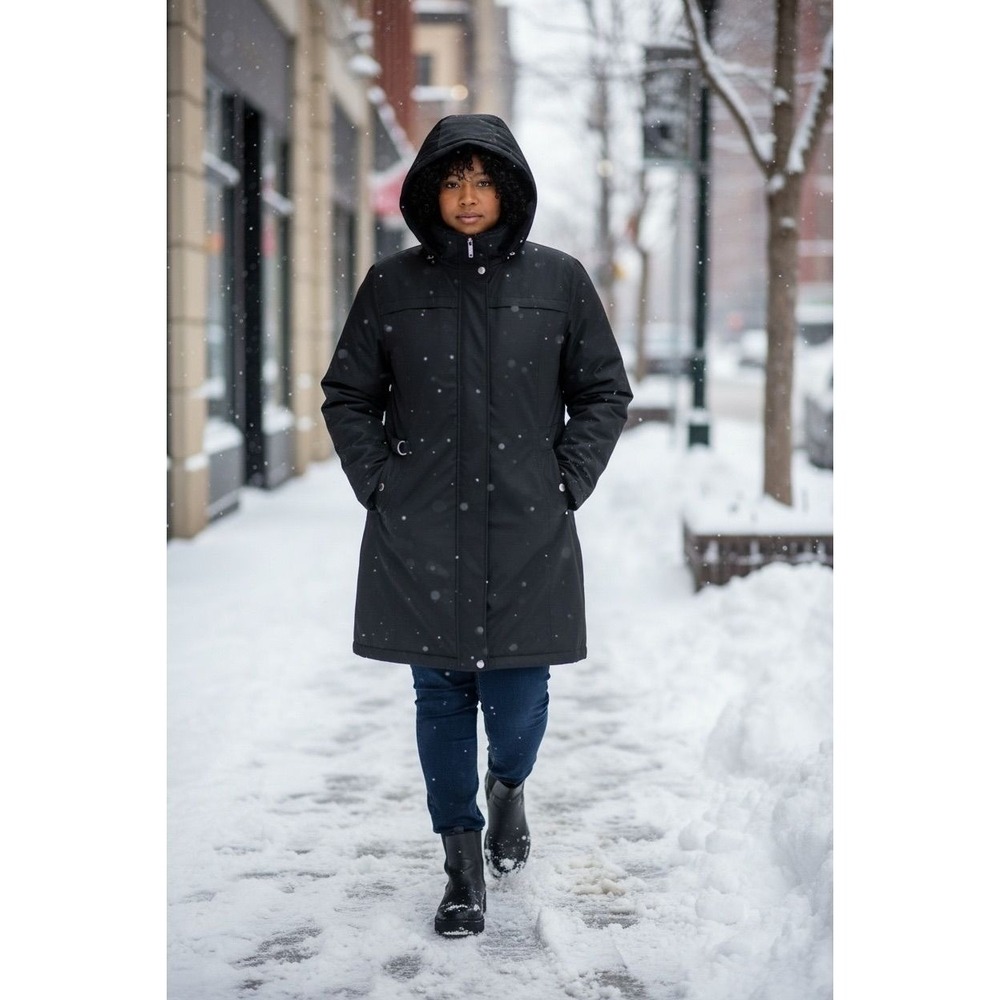 🖤 DETAILS Intl. Black Winter Coat – XXL